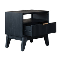 Ellen 55cm Lamp Side Table Black