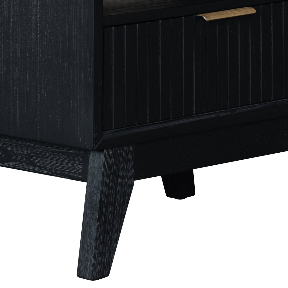 Ellen 55cm Lamp Side Table Black