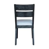 Ellen 5pc Dining Set 100cm Round Table 4 Chair Black