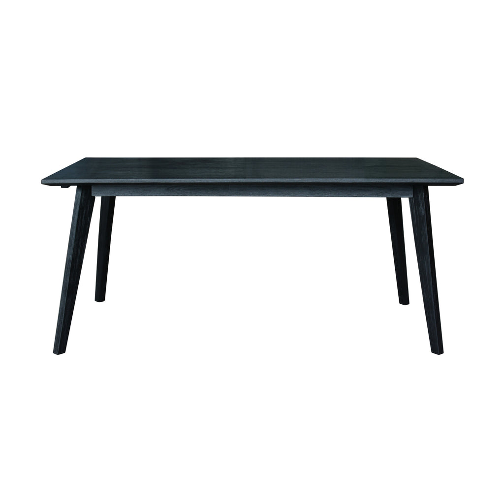 Ellen 7pc Dining Set 180cm Table 6 Chair Black
