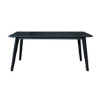Ellen 7pc Dining Set 180cm Table 6 Chair Black