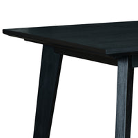 Ellen 7pc Dining Set 180cm Table 6 Chair Black