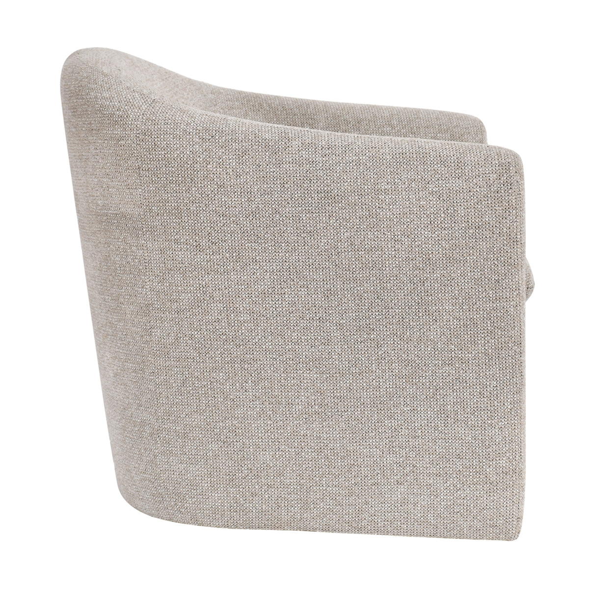 Elm Fabric Accent Chair Occasional Armchair Oat Grey