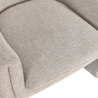 Elm Fabric Accent Chair Occasional Armchair Oat Grey