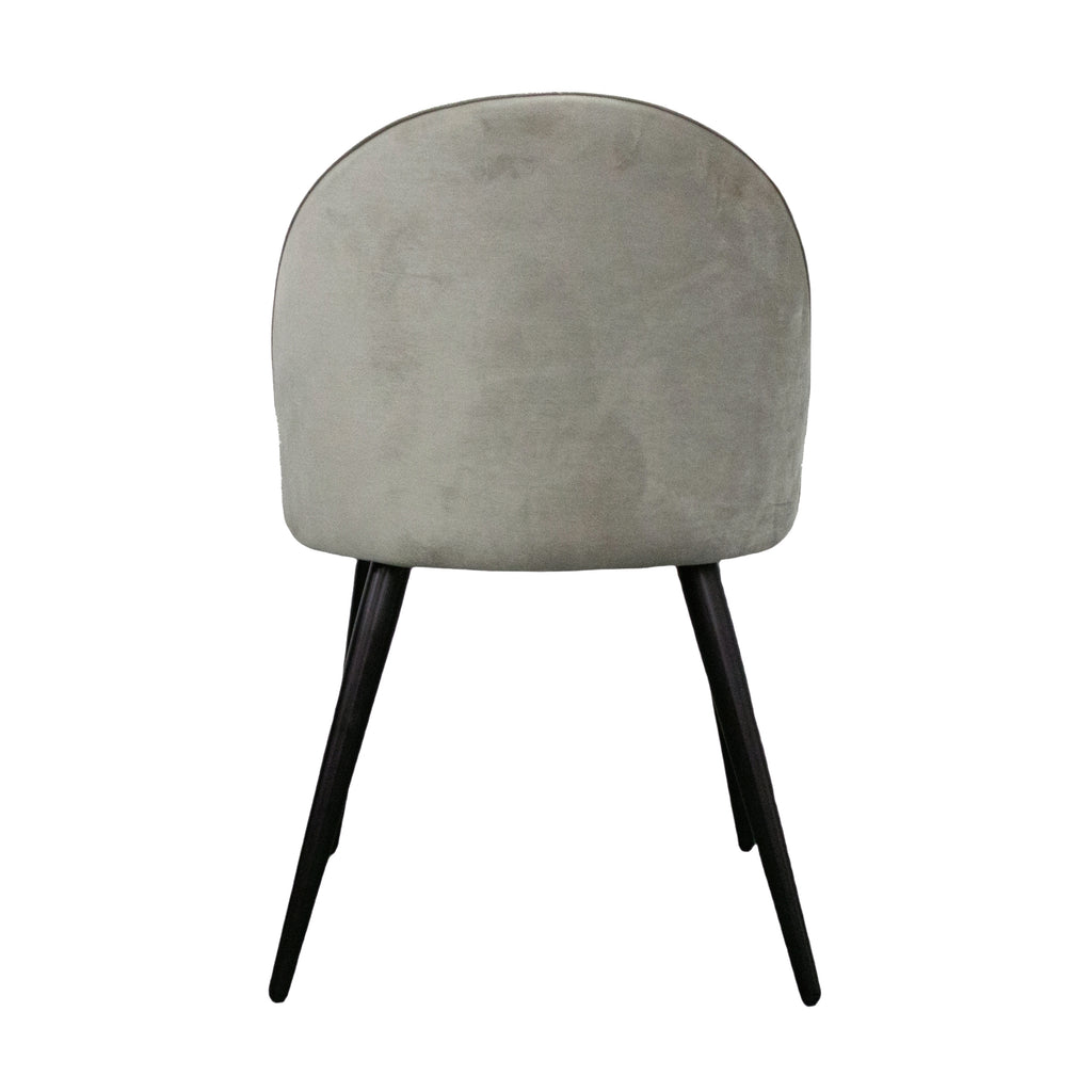 Emilie 4pcs Set Dining Chair Premium Velvet Fabric Upholstery Beige 