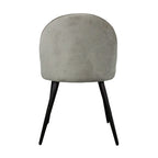 Emilie 4pcs Set Dining Chair Premium Velvet Fabric Upholstery Beige 
