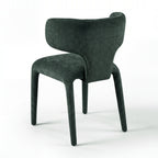 Emma 2pc Set Dining Chair Green, single chair, rear three-quarter view on a white background