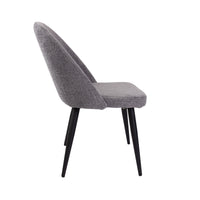 Erin Set of 2 Dining Chair Dark Grey 