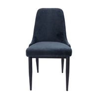 Eva Set of 2 Dining Chair Charcoal 