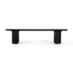 Eve 198cm Dining Bench Black, front view on a white background