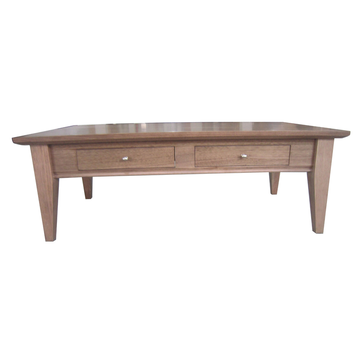 Fairmont 130cm Coffee Table 2 Drawers Solid Tasmanian Oak Natural