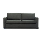 Felicity 2 Seater Fabric Queen Sofa Bed Memory Mattress Charcoal
