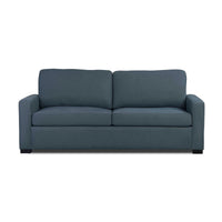 Felicity 2 Seater Fabric Queen Sofa Bed Memory Mattress Ink Blue