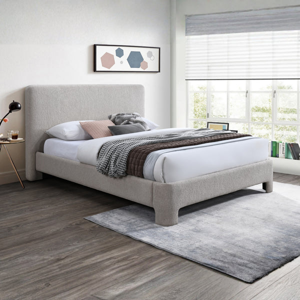Finley King Bed Frame Stone Grey