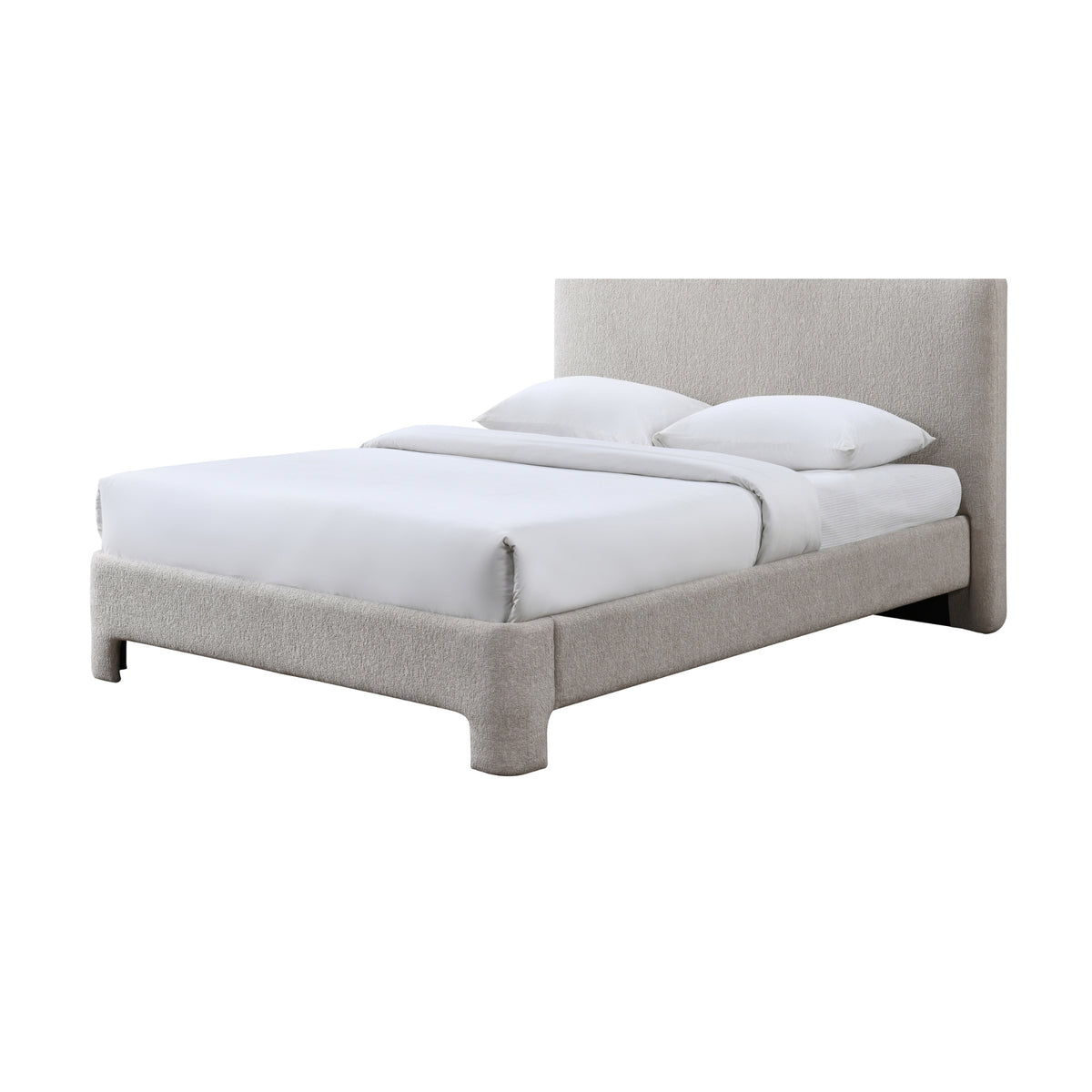 Finley Queen Bed Frame Stone Grey