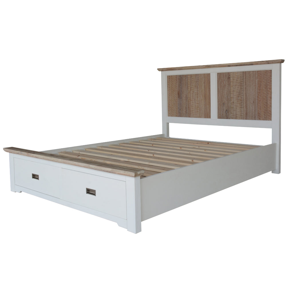 Fiona 4pc Bed Suite Bedside Tallboy King 