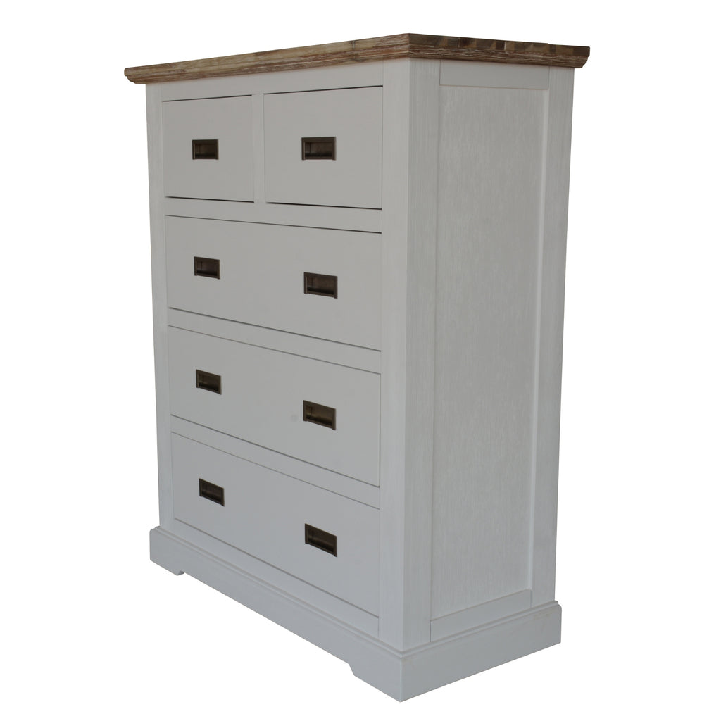Fiona 4pc Bed Suite Bedside Tallboy King 