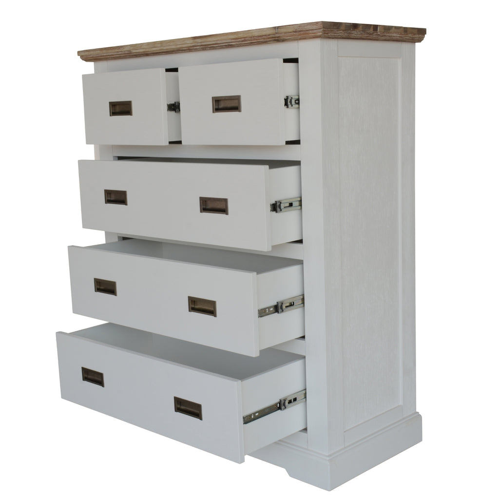 Fiona 4pc Bed Suite Bedside Tallboy King 