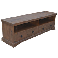 Florence  ETU Entertainment TV Unit 180cm 2 Drawer Solid Mango Timber Wood