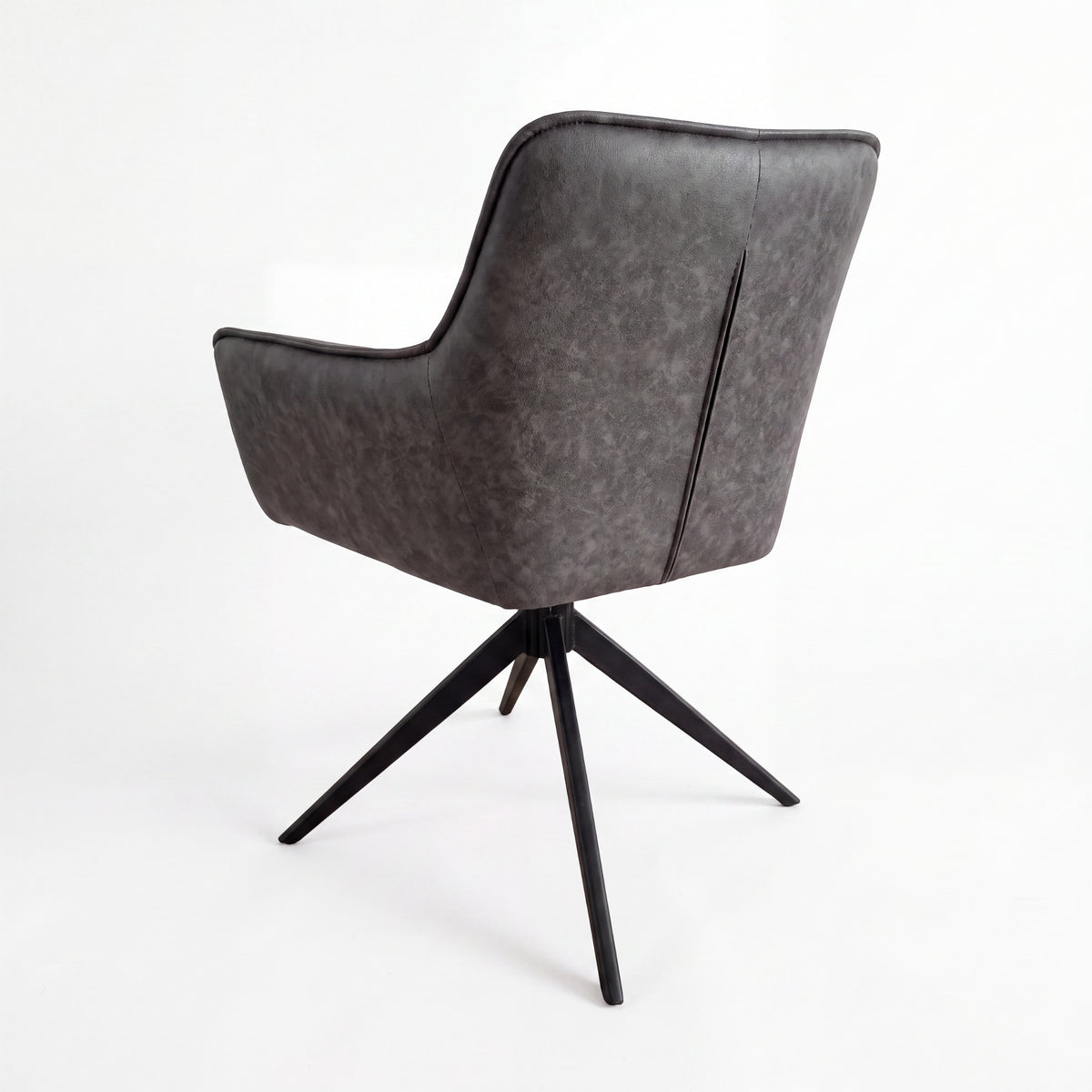Florene 2pc Set Swivel Dining Chair Grey