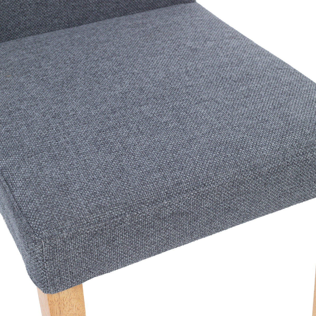 Forma 2pc Set Dining Chair Fabric Seat Dark Grey