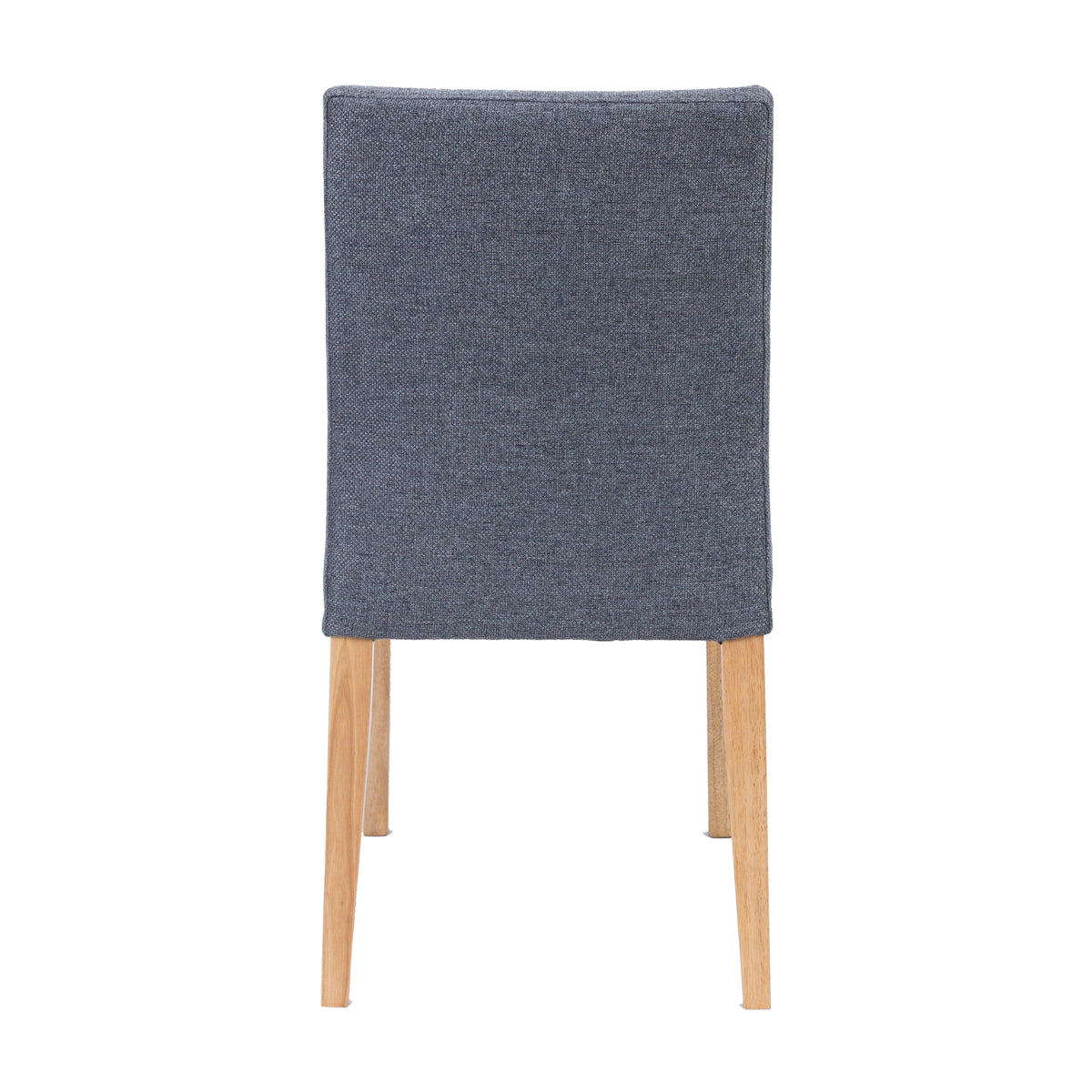 Forma 2pc Set Dining Chair Fabric Seat Dark Grey
