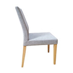 Forma 2pc Set Dining Chair Fabric Seat Light Grey