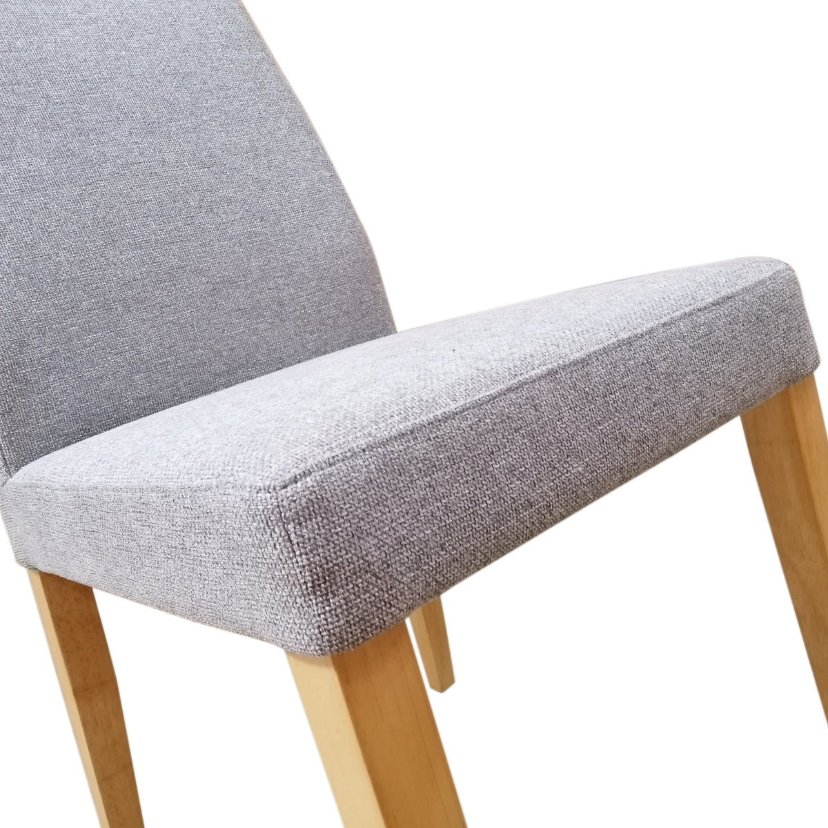 Forma 2pc Set Dining Chair Fabric Seat Light Grey