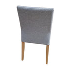 Forma 2pc Set Dining Chair Fabric Seat Light Grey