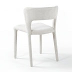 Frances 4pc Set Dining Chair Stackable Beige, single chair, rear three-quarter view on a white background