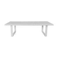 Furano 260cm Aluminium Outdoor Dining Table White