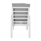 Furano 2pc Set Aluminium Outdoor Dining Chair White