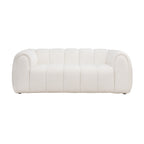 Gabriella 2 Seater Sofa Woven Fabric Boucle White