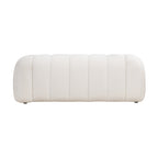 Gabriella 2 Seater Sofa Woven Fabric Boucle White