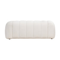 Gabriella 2 Seater Sofa Woven Fabric Boucle White