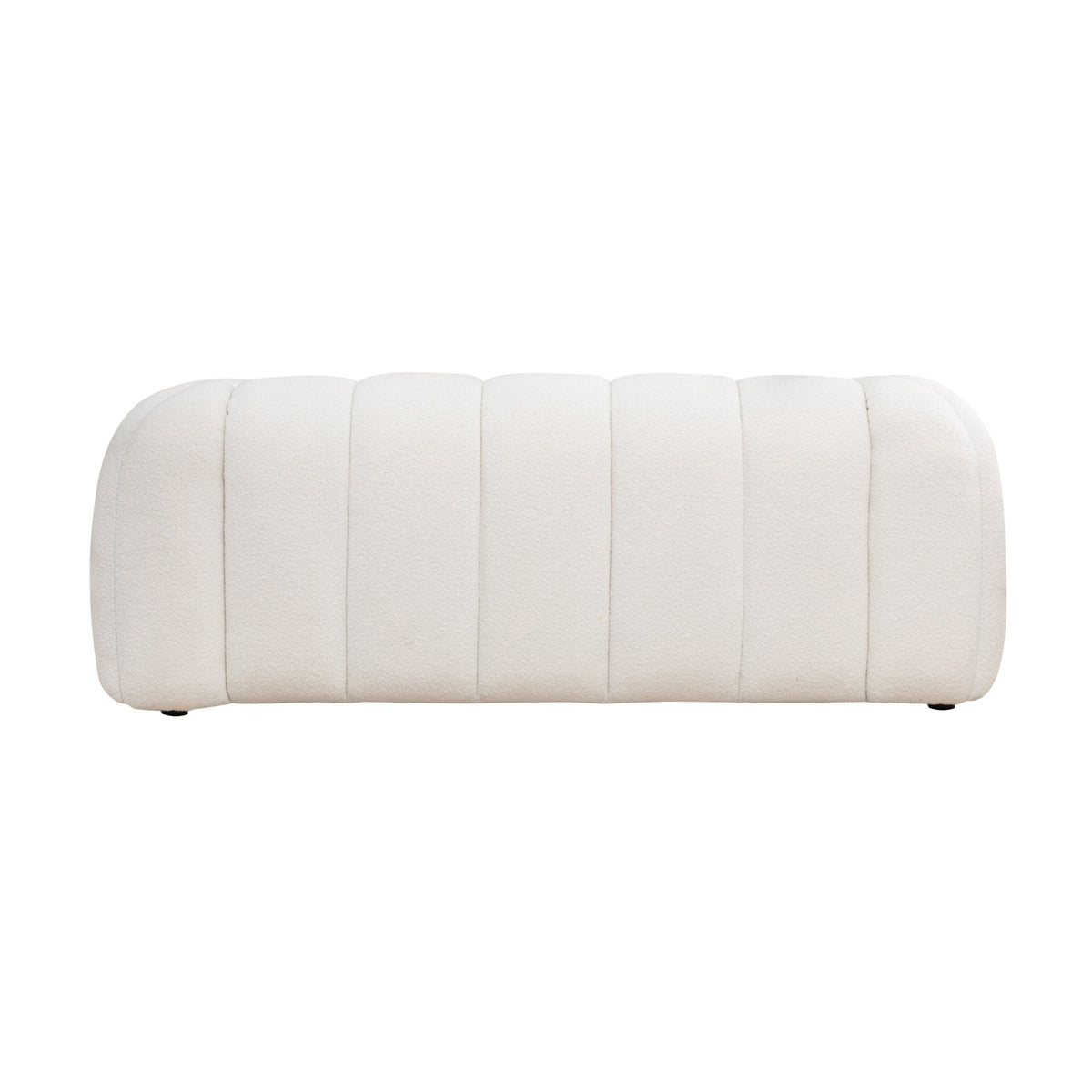 Gabriella 2 Seater Sofa Woven Fabric Boucle White