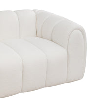 Gabriella 2 Seater Sofa Woven Fabric Boucle White