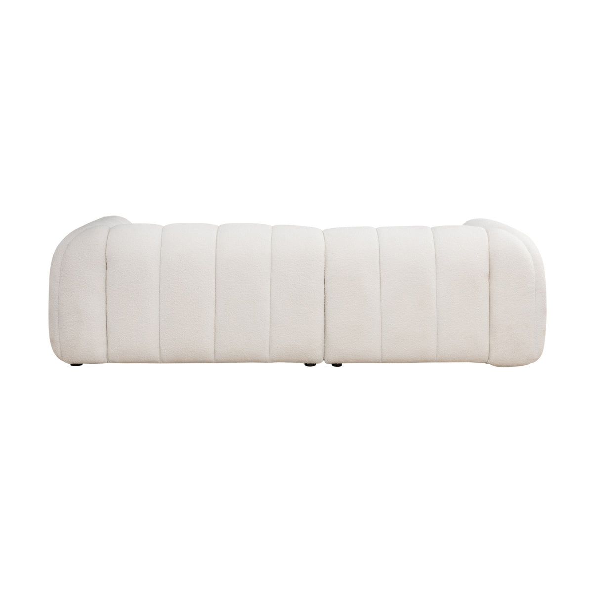 Gabriella 3 Seater Sofa Woven Fabric Boucle White