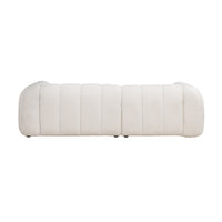 Gabriella 3 Seater Sofa Woven Fabric Boucle White