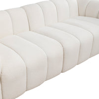 Gabriella 3 Seater Sofa Woven Fabric Boucle White