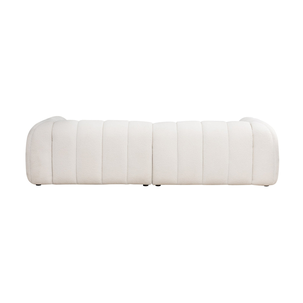 Gabriella 4 Seater Sofa Woven Fabric Boucle White