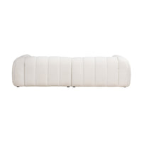 Gabriella 4 Seater Sofa Woven Fabric Boucle White