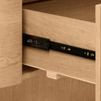 Gidon  220cm 2 Drawers ETU Entertainment TV Unit Natural