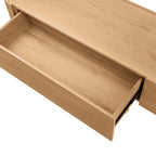 Gidon  220cm 2 Drawers ETU Entertainment TV Unit Natural