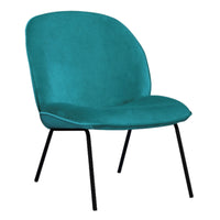 Giovanna Fabric Occasional Accent Chair Blue 