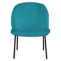 Giovanna Fabric Occasional Accent Chair Blue 