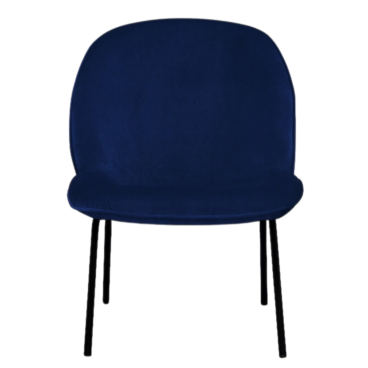 Giovanna Fabric Occasional Accent Chair Navy 