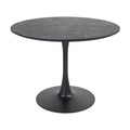 Globe 100cm Round Dining Table Black