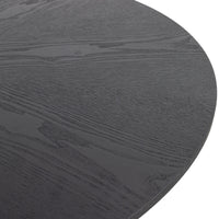 Globe 100cm Round Dining Table Black