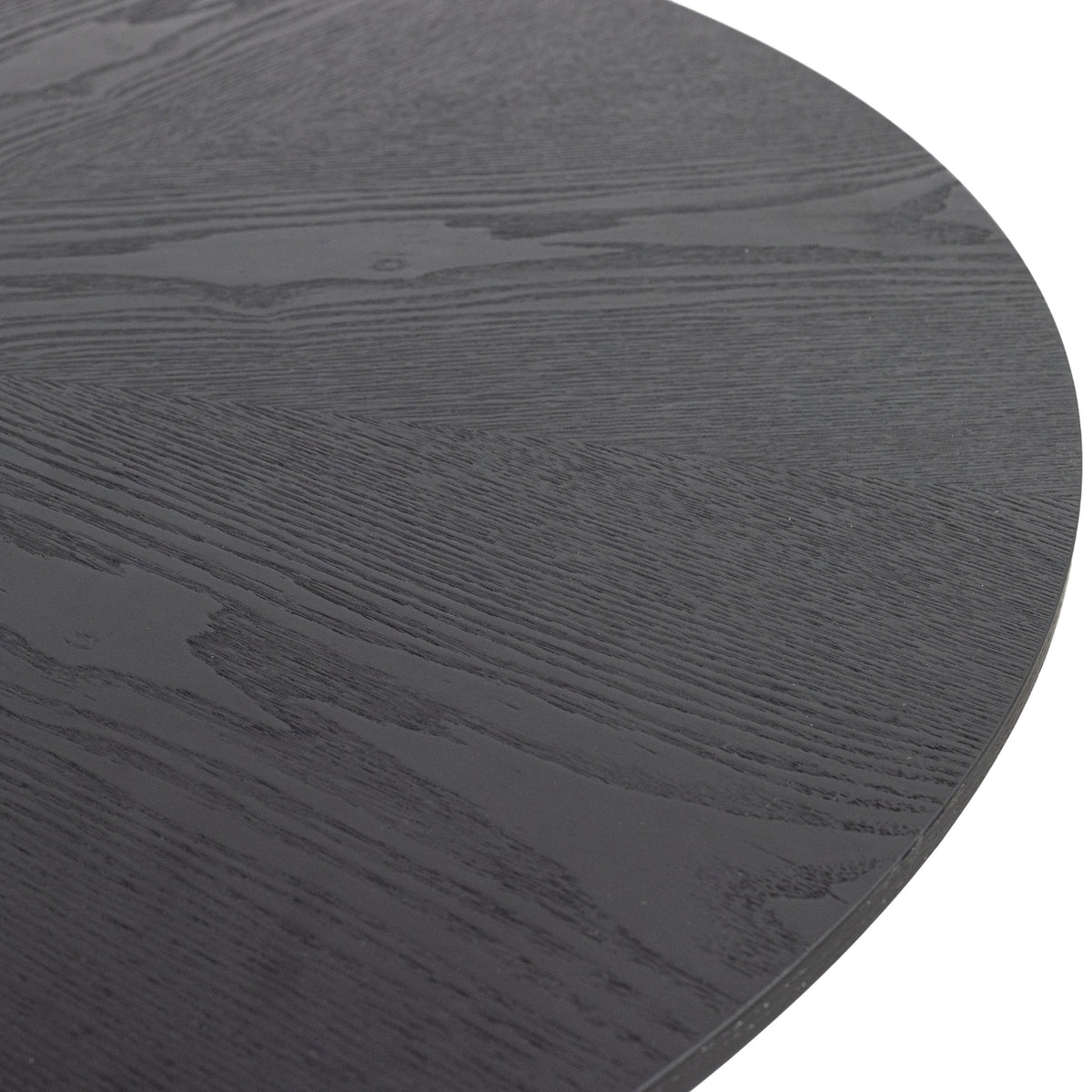 Globe 100cm Round Dining Table Black